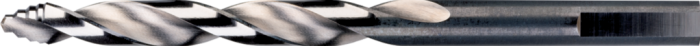 [11.443.0100Q] 11.443Q HSS Spiral drill DIN 338 Step-point, with three-flat shank, in Quadrobox with hanging hole (1 mm)