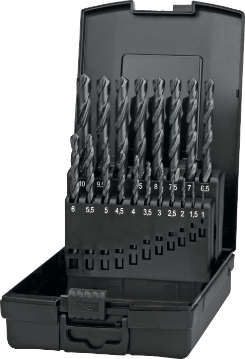 [19.120.1000] 19.120 ECO HSS Set Spiraalboren DIN 338 (1-10 mm x 0,5 mm)
