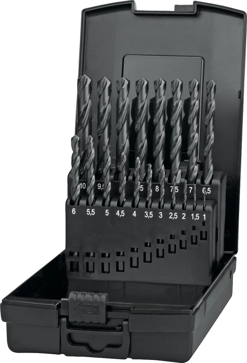 19.130 ECO HSS Set Spiraalboren DIN 338 Kruisaanslijping