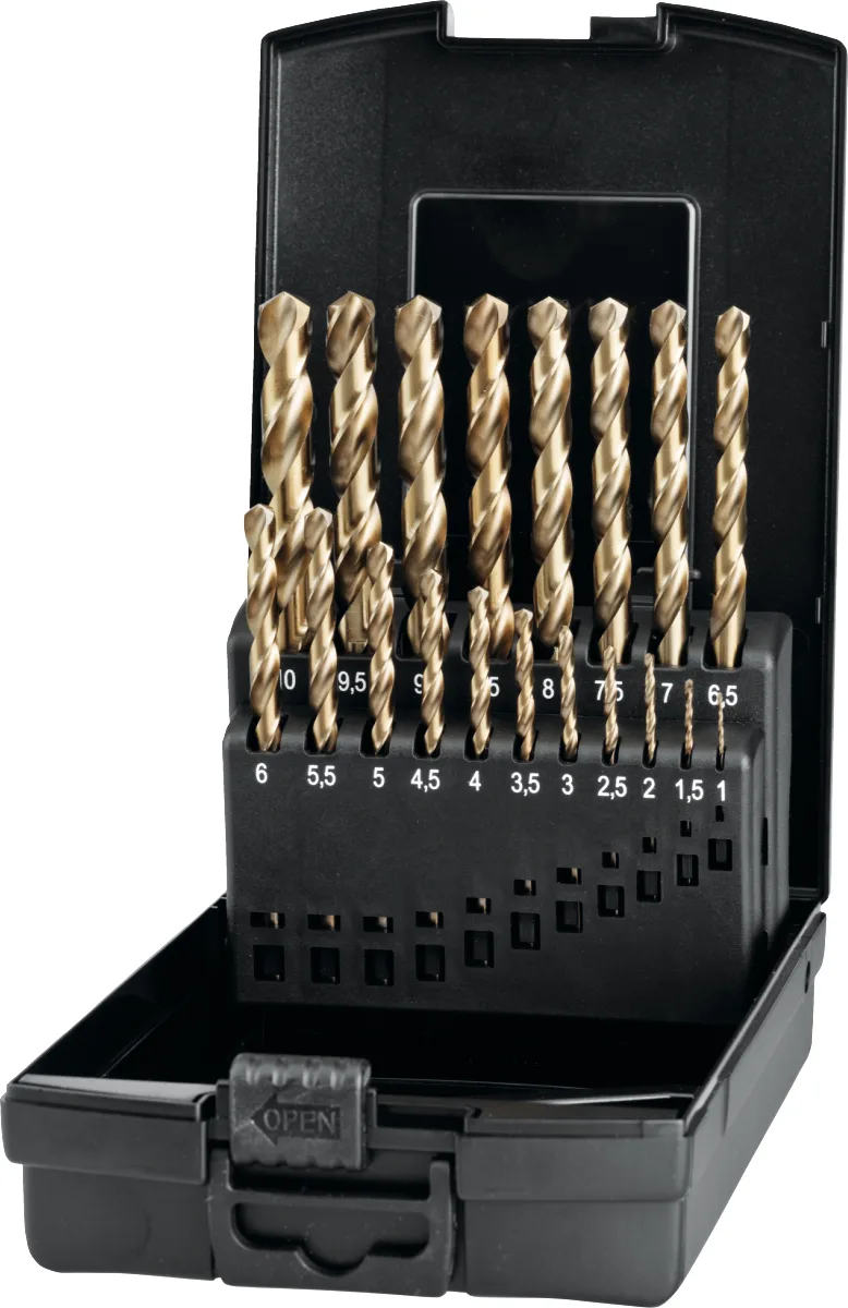 19.195 ECO PRO HSS-E Set Spiraalboren DIN 338 met drievlaks schacht