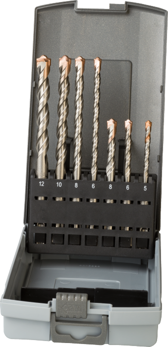 19.374 HM-tip Hammer Drill Set, SDS-PLUS with 2 flutes
