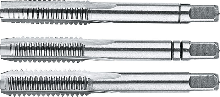 21.140B ECO HSS Machine Taps DIN 352 set of 3 pieces, in Unibox with hanging eye