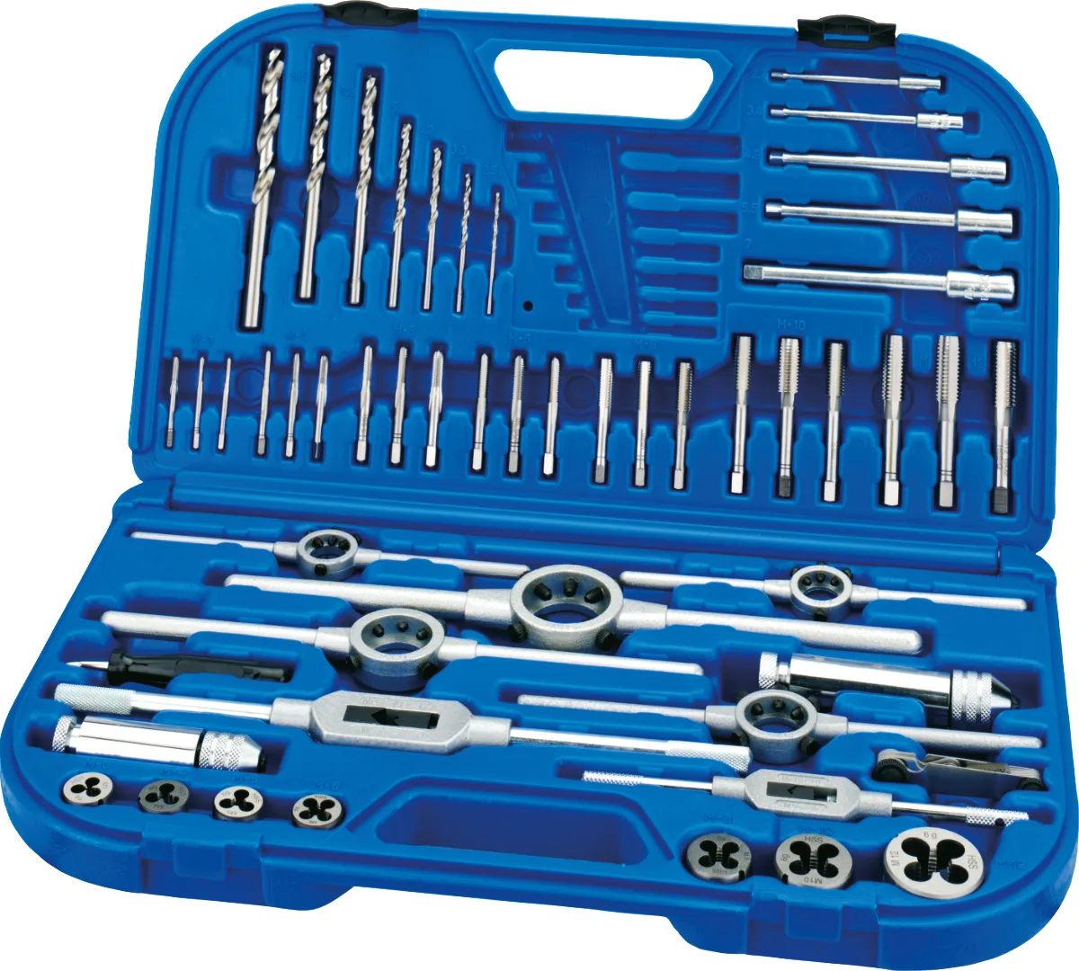 [29.100.2000] 29.100 ECO PRO HSS Set Draadsnijden in kunststof koffer (blauw ((Ø25 mm) M3-4-5-6-8-10-12)