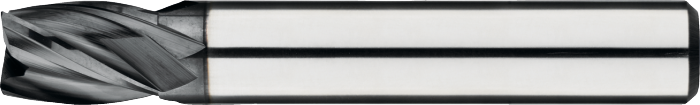 [34.268.1000] 34.268 Volhardmetaal Vari-frees, 4-snijder kort, AlTiN-X, kantradius, roestvaststaal (10 mm)