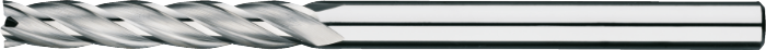 [34.375.0300] 34.375 UNI volhardmetaal Schachtfrees, 4-snijder extra lang (3 mm)