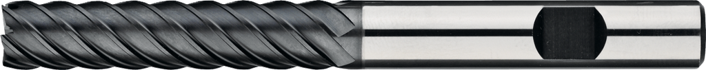 [34.464.0600] 34.464 hard metal shank end mill, multi-flute extra long, AlTiN-X, HRC 30-65 (6 mm)