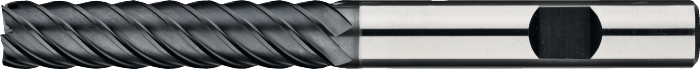[34.464.0600] 34.464 volhardmetaal Schachtfrees, meersnijder extra lang, AlTiN-X, HRC 30-65 (6 mm)