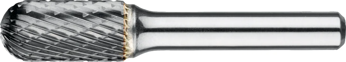 [41.538.1286] 41.538 Hardmetaal Stiftfrees model C, cilindrisch, ronde kop, schacht 8 mm (12,7 mm)