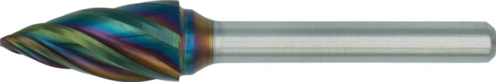 [41.576.1000] 41.576 HP2 ALU Hartmetall Bohrer Modell G, spitzer zulaufender Stiel, 6 mm Stiel, ta-C (9,5 mm)