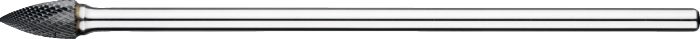 [41.579.0614] 41.579 Hartmetall Bohrer Modell G, spitzer zulaufender Stiel, 6 mm Stiel, lang (6 mm)