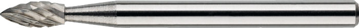 [41.583.0306] 41.583 Hartmetall-Stempelmodell H, konischer Spitze, Schaft 3 mm (3 mm)