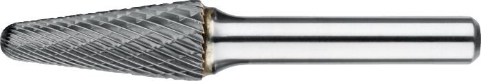 41.628 Hardmetaal Stiftfrees model L, kegelvorm, met ronde kop, schacht 8 mm