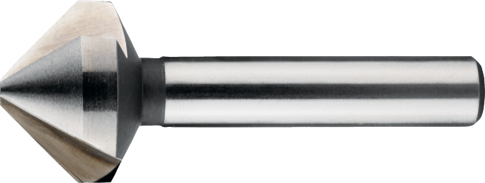[42.533.0630Q] 42.533Q ECO HSS Verzinkboor DIN 335-C 90°, 3 snijkanten, in Quadrobox met ophangoog (6,3 mm)