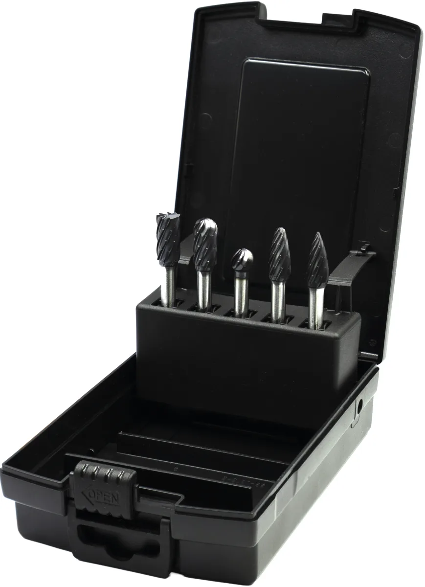 [49.164.0100] 49.164 HP2 UNI Hardmetaal Set Stiftfrezen AlTiN-X (10 mm)