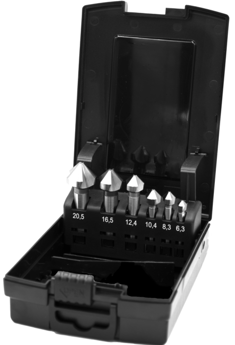 49.263 HP2 UNI HSS-E-Set Vari Verzinkboren DIN 335-C 42.547, 90°, 3 Schneidkanten