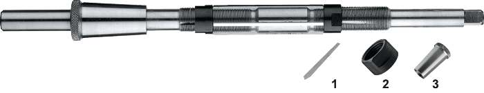 [51.220.0700] 51.220 HSS Verstellbarer Handbohrer Typ K, einfachflankig (7-8 mm)