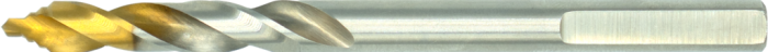 [61.148.0900] 61.148 ECO PRO Zentrierbohrer, Stufenpunkt-TiN-Spitze, für Gashämmer