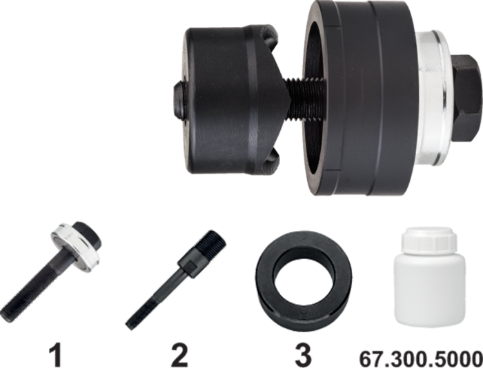 [67.110.1271] 67.110 Gatenpons voor hand- en hydraulisch gebruik, incl. bout en lager (12,7 mm)