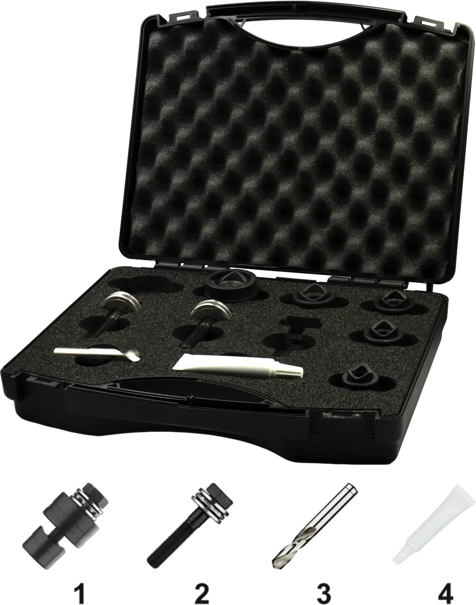 [69.710.2101] 69.710 Set met Gatenponsen voor hand- en hydraulisch gebruik, 67.110