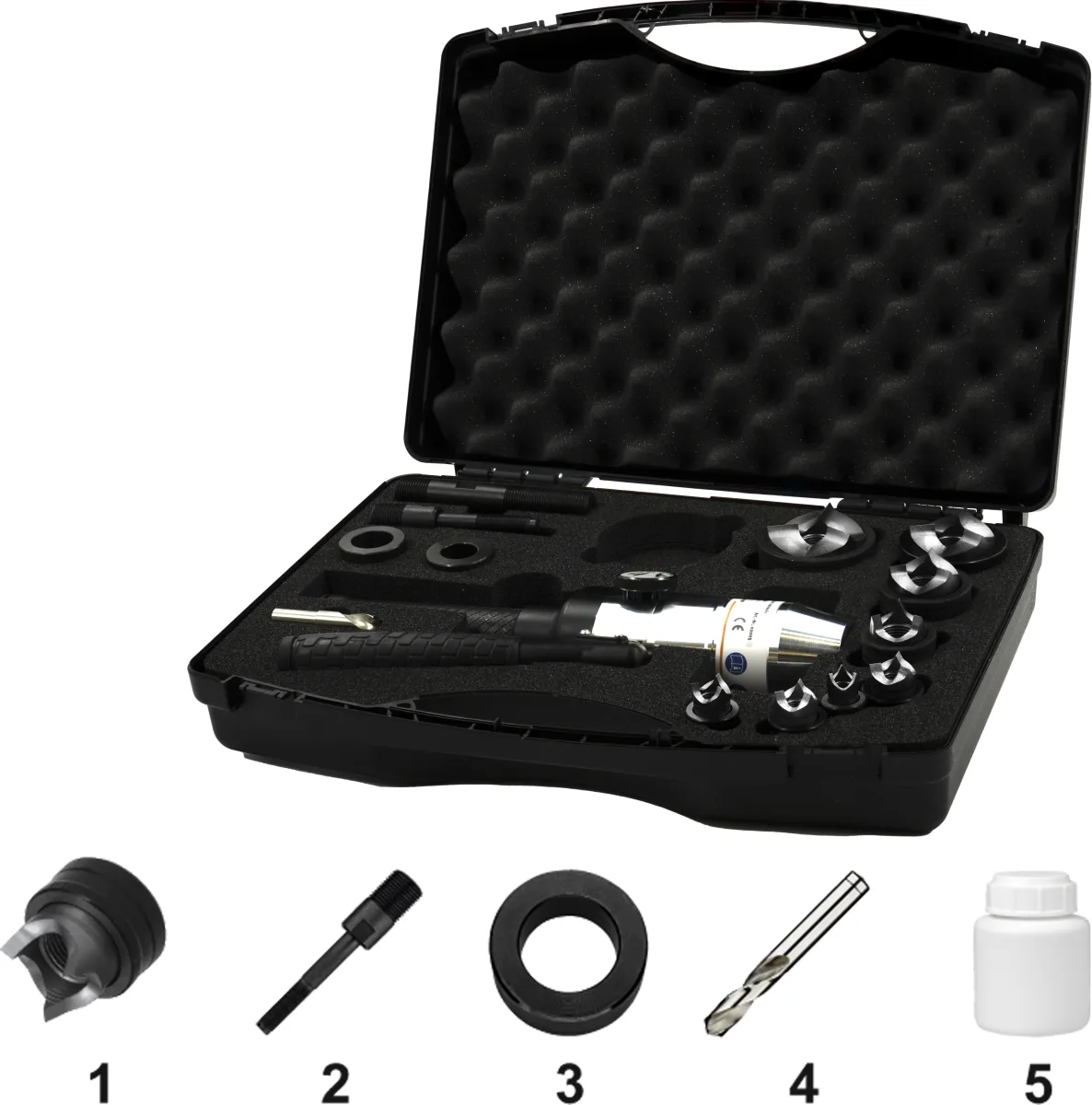[69.795.1200] 69.795 Set Hydraulische Handpomp en Gatenponsen 67.130 (M16, M20, M25, M32, M40)