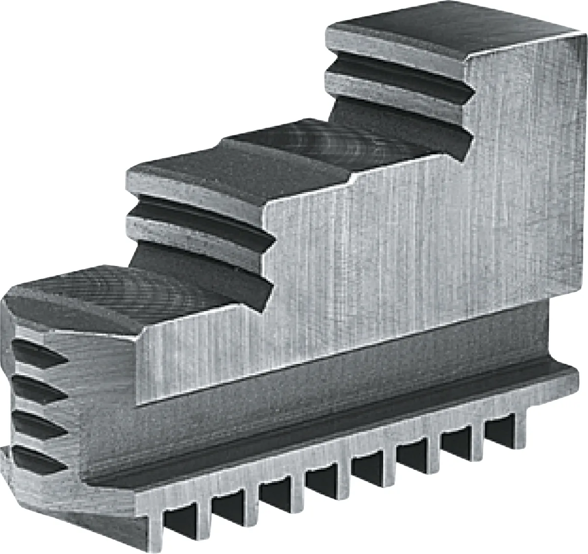 [85.855.0080] 85.855 Harde naar binnen getrapte Bekken (Draaibekken), set à 3 stuks, voor 3-klauwplaat type 32**, 35** (80 mm)