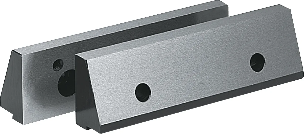 [88.433.0100] 88.433 Set Glatte Klauwbacken für Modulare Präzisions-Maschinenklemme Typ 6620 (100 mm)