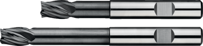 [34.267.0414] 34.267 Volhardmetaal Vari-frees, 4-snijder AlTiN-X, verjongde schaft (nek), kantradius, staal (4 mm, l3 22 mm · l1 63 mm)