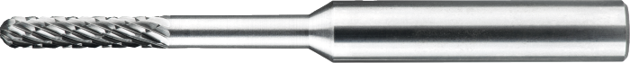 [41.530.0306] 41.530 Foret en métal dur, modèle C, cylindrique, tête ronde, manche 6 mm (3 mm, l1 60 mm · z 6-UNI)