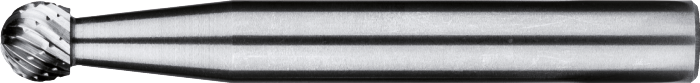 [41.540.0601] 41.540 Hartmetall Bohrer Modell D, kugelförmig, 6 mm Stiel (6 mm, 1-ALU)