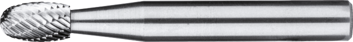 [41.550.0601] 41.550 Hartmetall Bohrer Modell E, tropfenförmig, 6 mm Stiel (6 mm, 1-ALU)