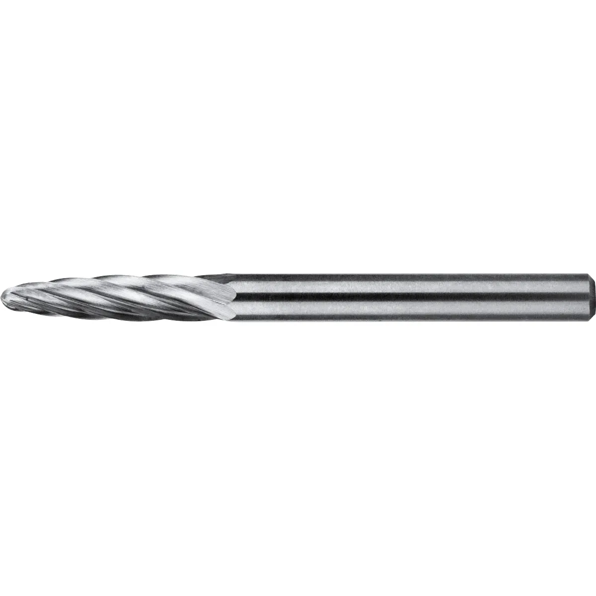 41.563 Hardmetaal Stiftfrees model F, boomvorm met ronde kop, schacht 3 mm