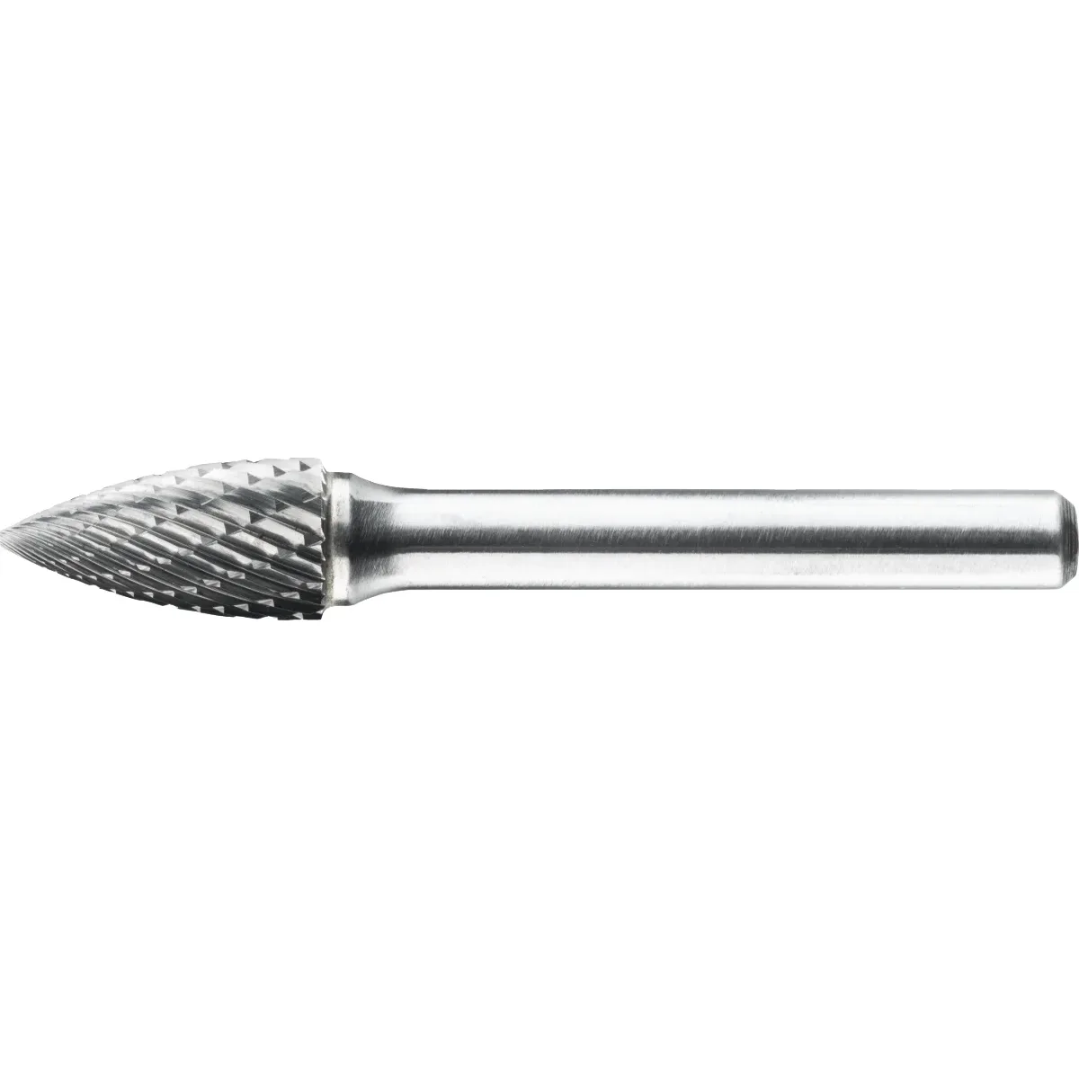 41.570E Hardmetaal Stiftfrees model G, boomvorm spits, schacht 6 mm, in etui