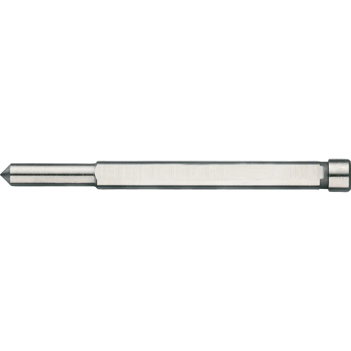 [62.300.0025Q] 62.300Q Kernboor uitwerpstift, in Quadrobox met ophangoog (6,35/5,3 mm, l1 77 mm · Variant met sleuf)