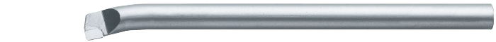 71.630 HM-tip Bohrbeitel DIN 4973-ISO 8 rechts, für Durchgangsbohrungen, mit zylindrischem Schaft