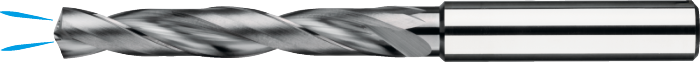 [11.273.0100] 11.273 UNI hard metal Spiral drill DIN 6537-L 5xD with coolant channel, TiAlN (1 mm, 3 mm)