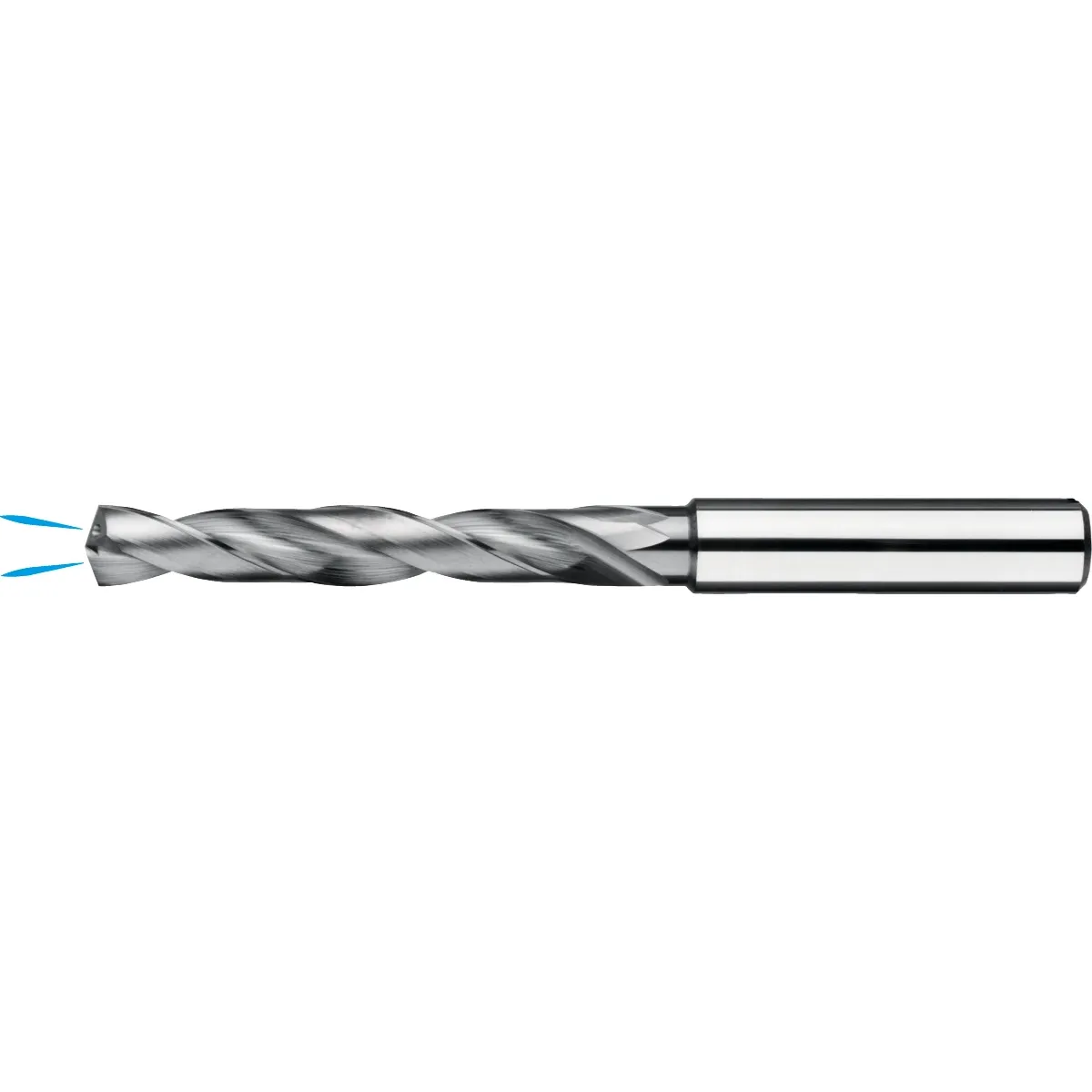 [11.282.0200] 11.282 Hard metal Spiral drill DIN 6537-L 5xD with coolant channel, TiAlN, stainless steel (2 mm, 4 mm)