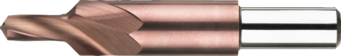 [16.104.0300] 16.104 HSS-E Multi-flute drill fine fit, AlCrN-X, short, 90° (3,2 mm, 6,5 mm)