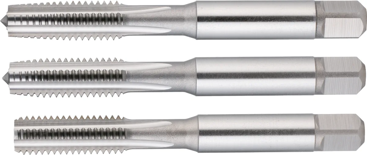 21.100B HSS Handtappen ISO 529 set à 3 stuks, in Unibox met ophangoog