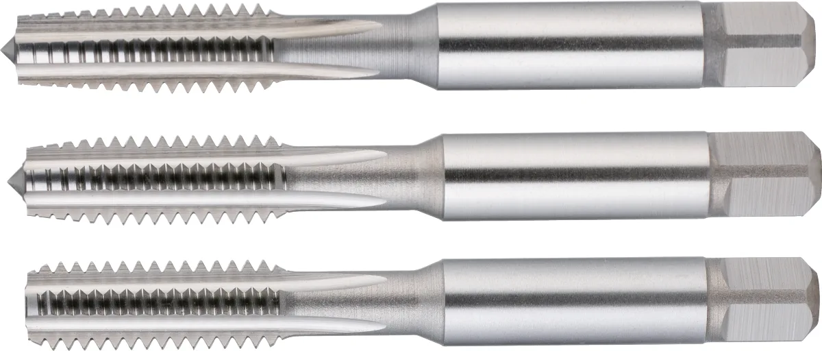 21.300 HSS Handtappen ISO 529 UNC, set à 3 stuks