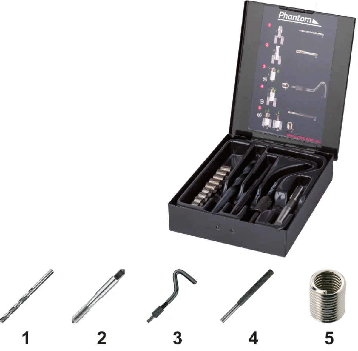 [28.872.0127] 28.872 Set Phan-Coils UNC (UNC 1/2, 13 Gangen per inch)
