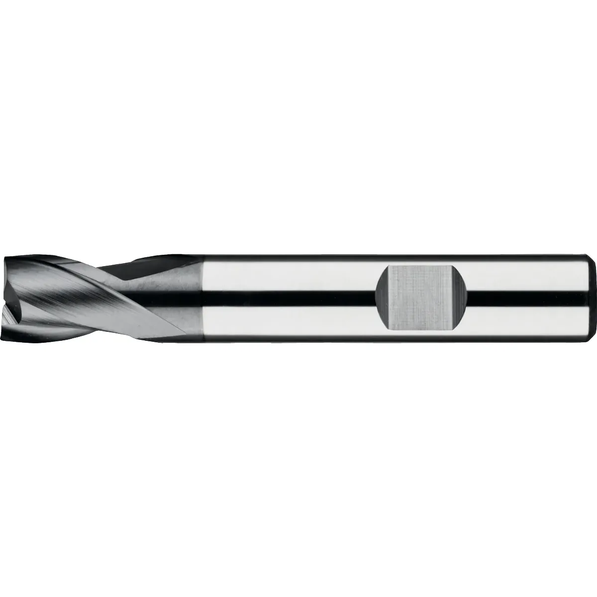 [32.244.0200] 32.244 UNI volhardmetaal Schachtfrees, 2-snijder DIN 6527-B kort, AlTiN-X (2 mm, 6 mm)