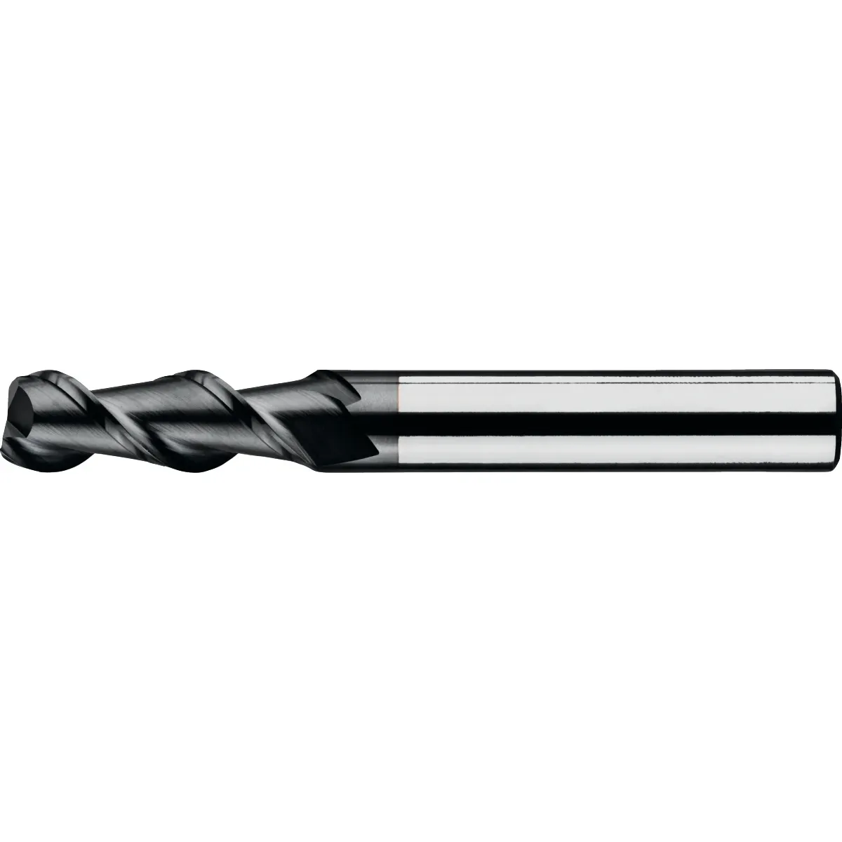 [32.633.0100] 32.633 Volhardmetaal Schachtfrees, 2-snijder extra lang, TiCN, Aluminium (1 mm, 6 mm)