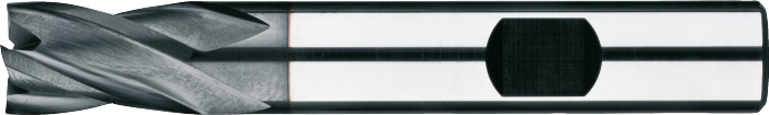 [34.244.0200] 34.244 UNI volhardmetaal Schachtfrees, 4-snijder DIN 6527-B kort, AlTiN-X (2 mm, 6 mm)