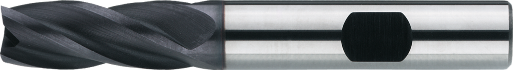 [34.254.0300] 34.254 UNI hard metal countersink, 4-flute DIN 6527-B long, AlTiN-X (3 mm, 6 mm)