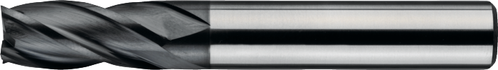 [34.256.0100] 34.256 UNI volhardmetaal Schachtfrees, 4-snijder lang, AlTiN-X (1 mm, 4 mm)
