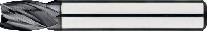 34.258 Hartmetall Vari-frees, 4-Schneid DIN 6527-B kurz, AlTiN-X, Kantradius, Stahl