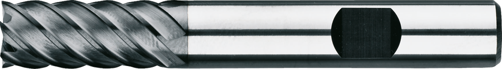 [34.424.0600] 34.424 hard metal shank end mill, multi-flute long, AlTiN-X, HRC 30-65 (6 mm, 6 mm)