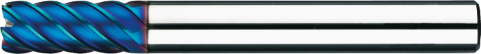 [34.515.0621] 34.515 Volhardmetaal HSC Schachtfrees, 6-snijder TiAlN, kantradius, HRC 45-70 (6 mm, 0,5 mm, l2 13 mm · r 0,5 mm)