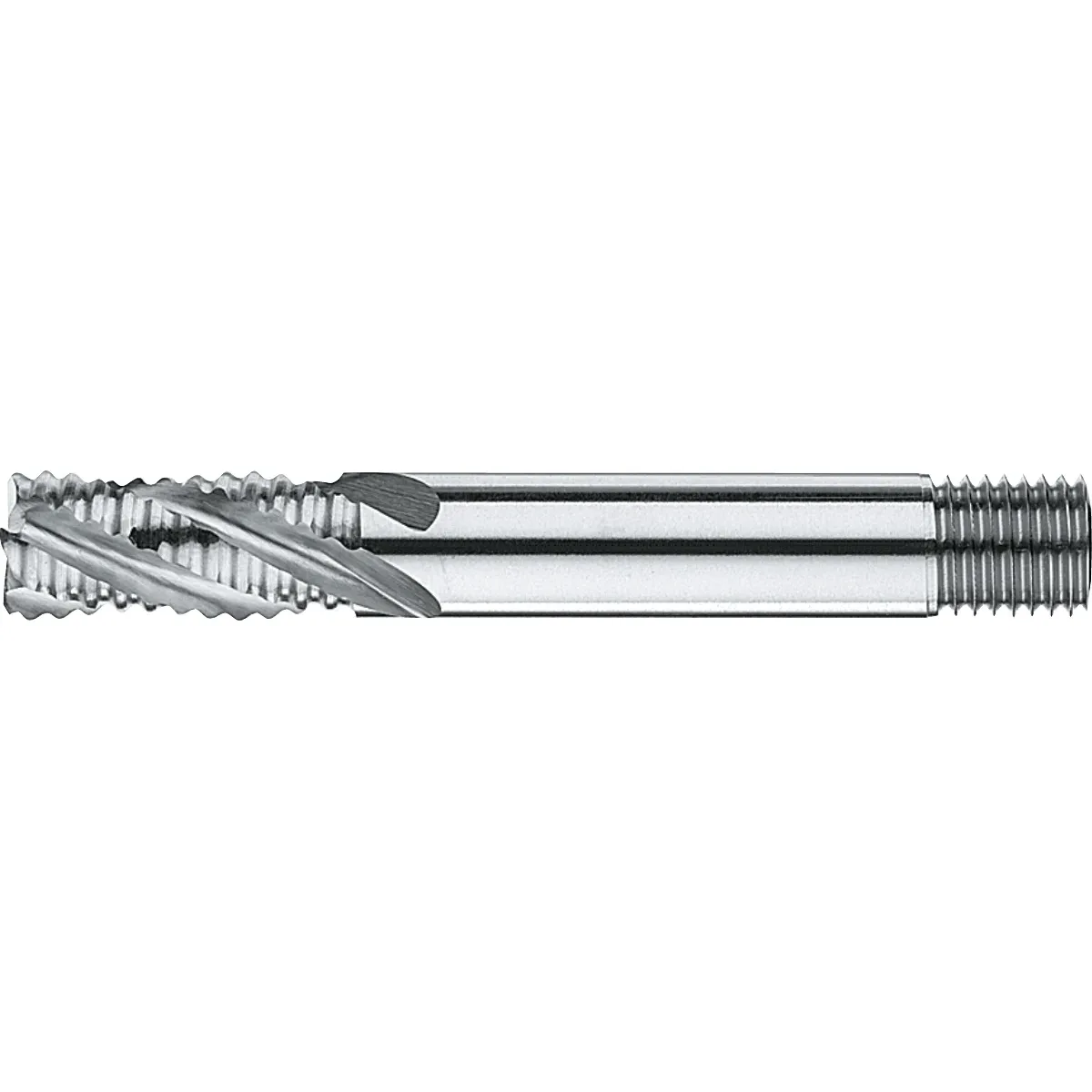 [35.100.0600] 35.100 HSS-E 8% Ruwfrees DIN 844-D kort, type NR (6 mm, 6 mm)