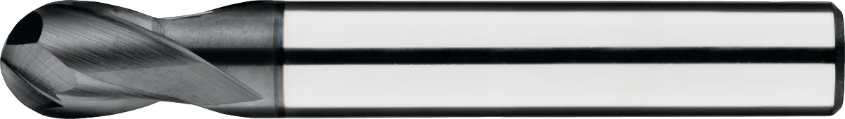 [36.256.0100] 36.256 UNI Hartmetall-Radiusfräser, 2-Mehlfräser lang, TiAlN (1 mm, 0,5 mm, 3 mm)
